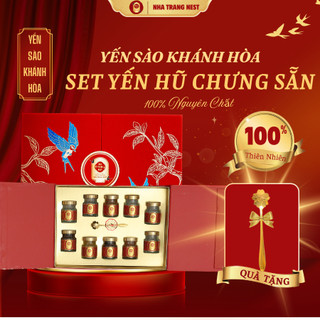  SET YẾN HŨ CHƯNG SẴN TẶNG THÌA VÀNG  - YẾN SÀO KHÁNH HOÀ 