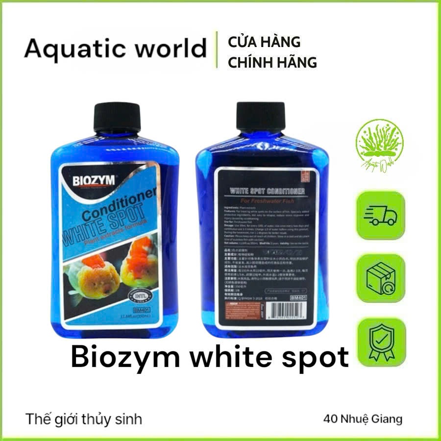 WHITE SPOT - BIOZYM điều trị nấm và kí sinh trùng trên cá cảnh - AN TOÀN HIỆU QUẢ