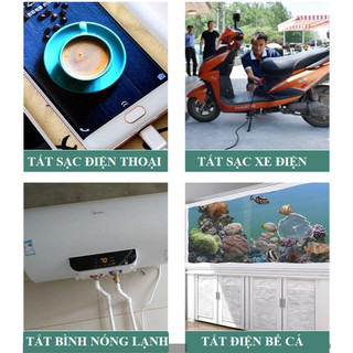 Ổ cắm hẹn giờ tắt 15 phút đến 12H MT01D 10A/220V dùng tắt bình nóng lạnh sạc điện thoại xe điện
