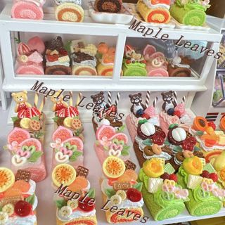   DIY Trang2 3  Charm DIY Mẫu Mô Hình Thức Ăn Bánh Trái Mini Cực CUTE Dùng Trang Trí Decor Nhà Búp Bê 