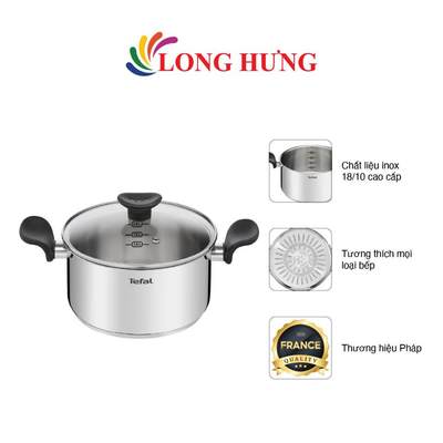 Nồi Inox Tefal Primary 20cm x 3.0L E3084435 - Hàng chính hãng