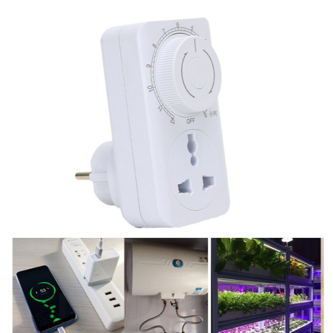 Ổ cắm hẹn giờ tắt 15 phút đến 12H MT01D 10A/220V dùng tắt bình nóng lạnh sạc điện thoại xe điện