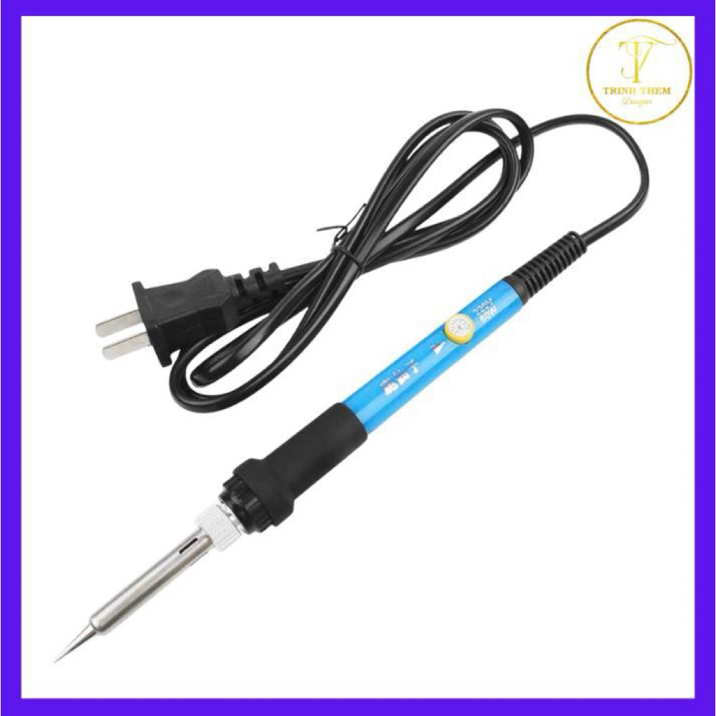 BÚT CẮT NHIỆT, CẮT TỈA HỌA TIẾT VẢI,... Công xuất 220V, Điện áp 60W + 5 Đầu hàn + Bộ hoa lá inox - P