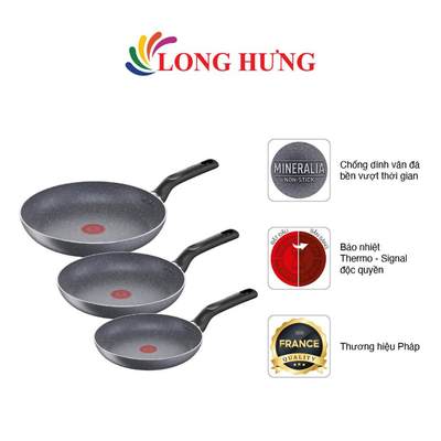 Chảo chiên Tefal Natura (20cm/24cm/28cm) - Hàng chính hãng