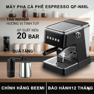 Máy Pha Cà Phê Espresso Áp Suất 20bar Vòi Đánh Sữa Pha Latte, Cappuccino Dùng Cho Gia Đình Văn Phòng