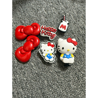  Bộ 6 Charm Sticker Kittyy Đứng Dùng Gắn Dép Cross Dép Xốp Dép Sục 