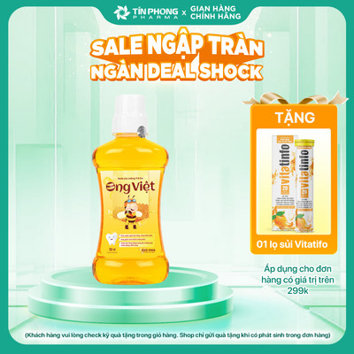 Nước Súc Miệng Ong Việt Giúp Diệt Khuẩn, Giảm Hôi Miệng, Đem Lại Hơi Thở Thơm Mát, Dành Cho Cả Gia Đình 500ml