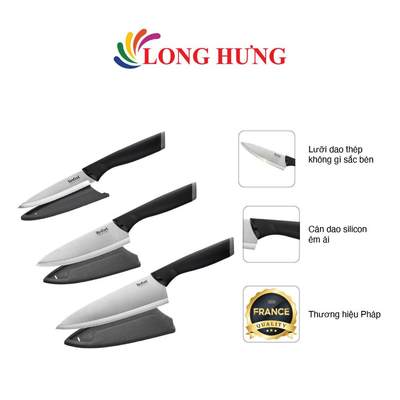 Dao làm bếp Tefal Comfort 12cm K2213904/15cm K2213104/20cm K2213204 - Hàng chính hãng