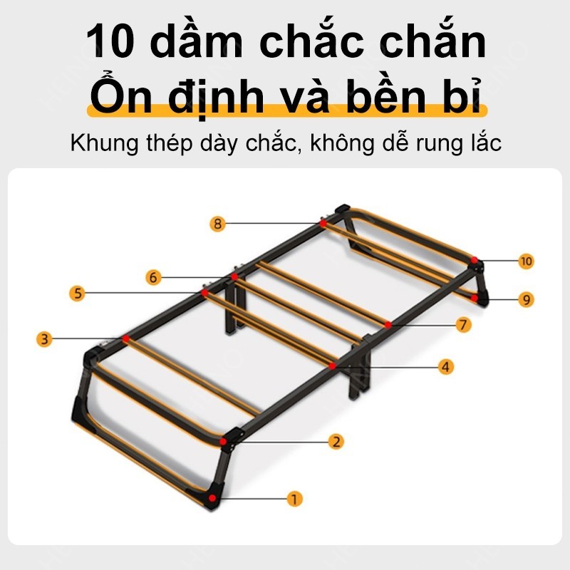 HEINO Giường gấp gọn khúc văn phòng thông minh Có Bánh Xe Khung Thép lợi cho dân văn phòng ngủ trưa | BigBuy360 - bigbuy360.vn