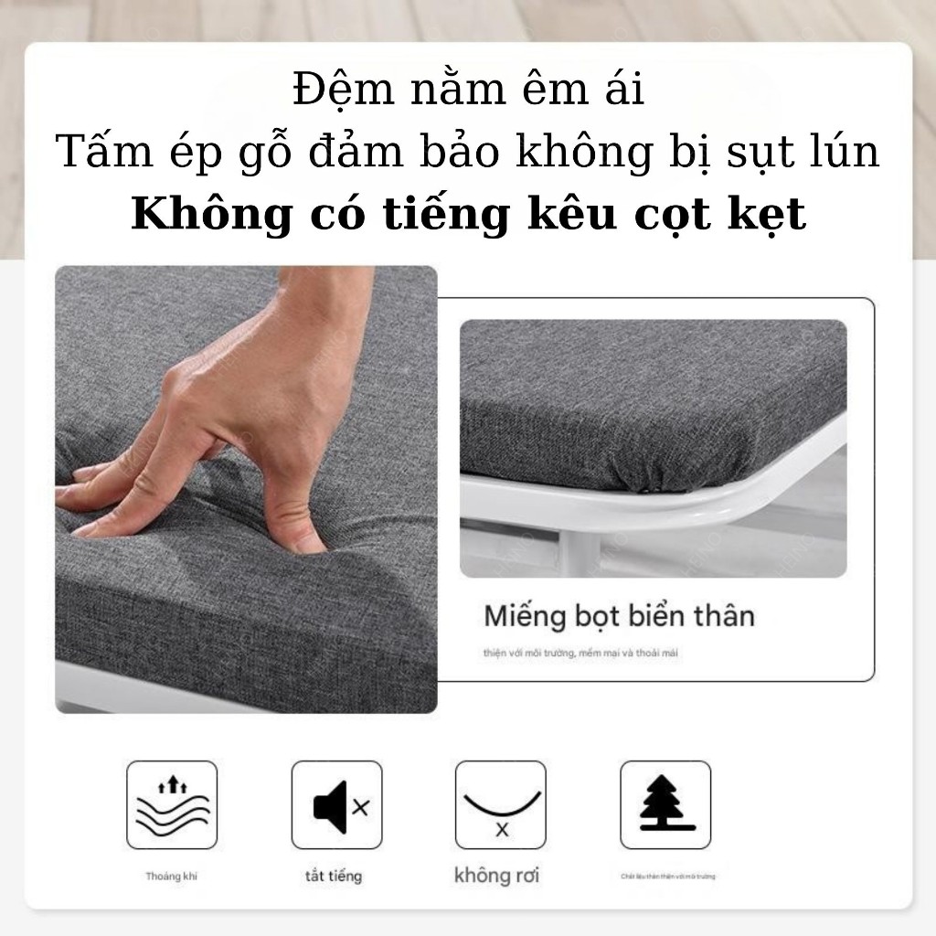 HEINO Giường gấp gọn khúc văn phòng thông minh Có Bánh Xe Khung Thép lợi cho dân văn phòng ngủ trưa | BigBuy360 - bigbuy360.vn