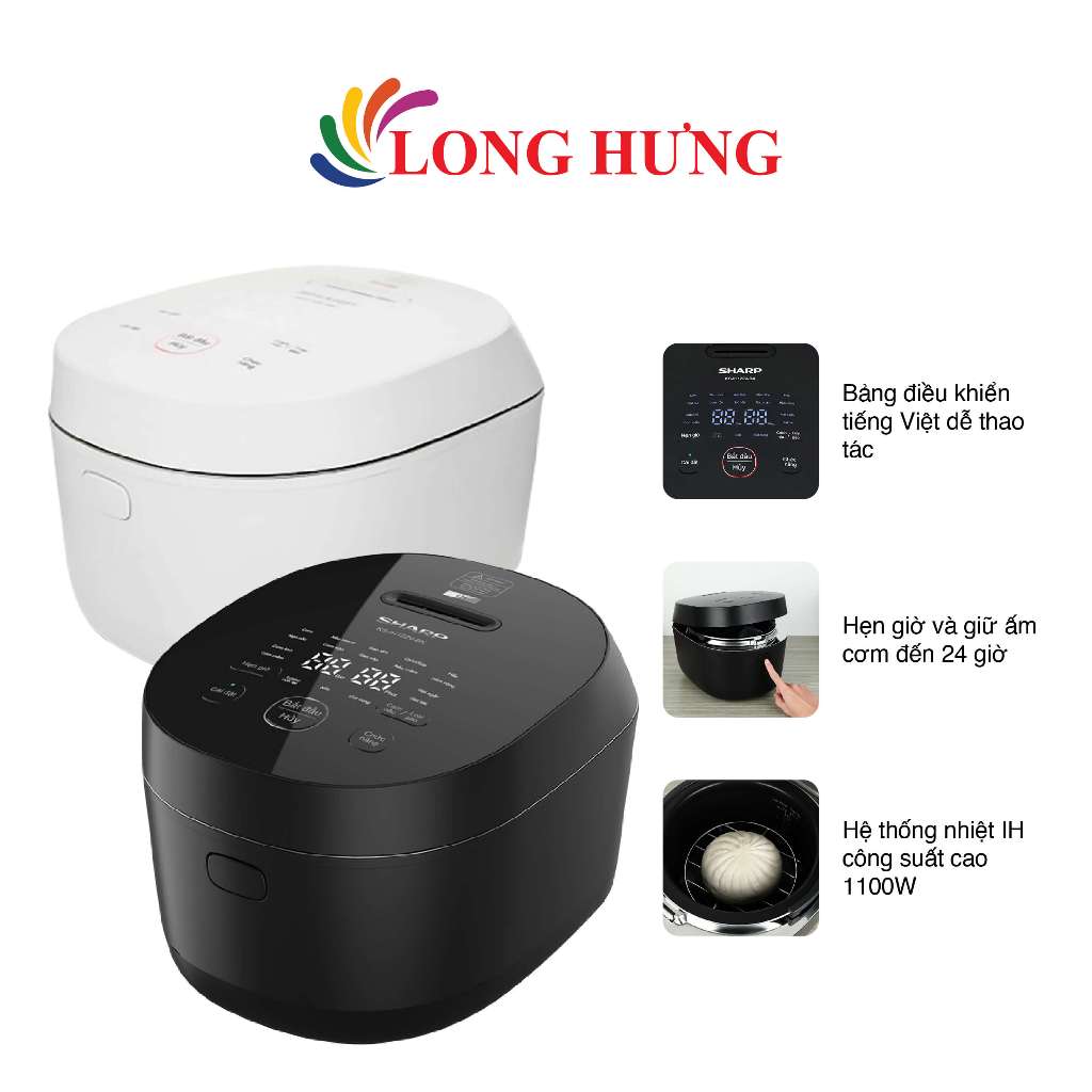 Nồi cơm điện cao tần Sharp 1.2 lít KS-IH122V - Hàng chính hãng