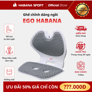  BẢN GẤP GỌN  Ghế Công Thái Học HABANA SPORT Đệm TPE Chỉnh Dáng Ngồi Chống Đau Lưng Cột Sống 