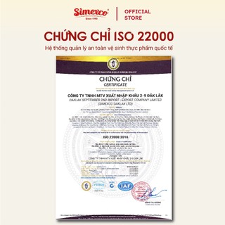 Cà phê hòa tan Simexco 3in1 Cà phê sữa (18 gói x 16gr)