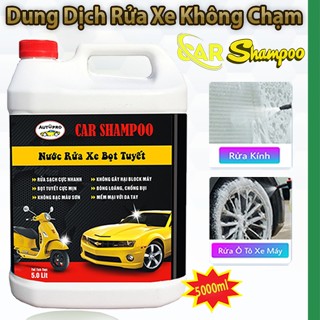  Can Dung Dịch Rửa Xe Car SHAMPOO 5L - Rửa Xe 1 Chạm One Touch Clean - Nước Tẩy Rửa Xe Bọt Tuyết Chăm Sóc Xe Máy Ô Tô 