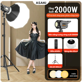  Đèn Livestream Studio Asaki Đen Livestream Chụp Ảnh Trang ĐIểm Siêu Sáng 3 Chế Độ Đổi Máu Ánh Sáng 