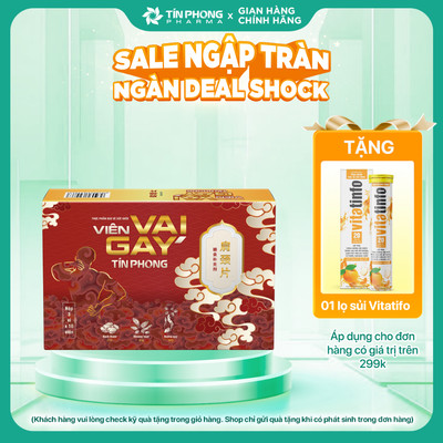 Viên Vai Gáy TÍN PHONG TPBVSK Hỗ Trợ Giảm Đau Mỏi Vai Gáy, Giảm Cứng Gáy, Giảm Tê Bì Tay Chân Hộp 30 Viên