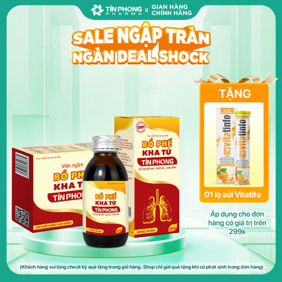 Combo TPBVSK Bổ Phế Kha Tử Tín Phong - Hỗ Trợ Giảm Ho, Hỗ Trợ Giảm Đau Rát Họng