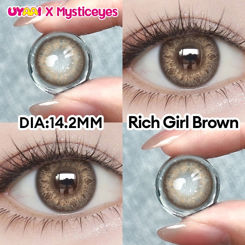 【Flash Sale】0 Độ 14.0-5mm, Hàm Lượng Nước 40%, kính áp tròng MCK1, 6 Tháng, Đeo Thoải Mái, Mắt Xanh 