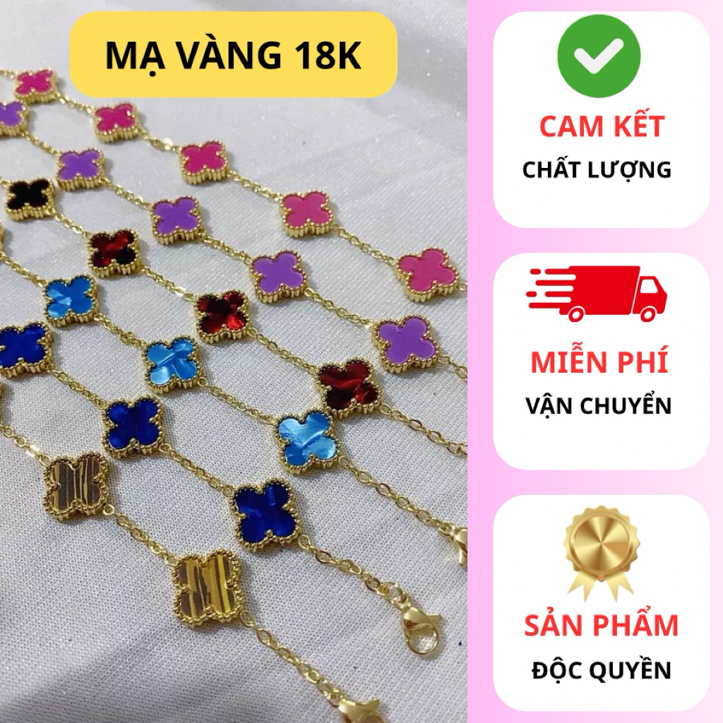 [Live] Lắc tay Vòng tay mạ vàng 18k Phong Cách, Độc Quyền, Không bong tróc, trầy xước - Trang Suc Ne