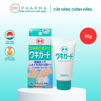 Gel Khử Mùi Vùng Dưới Cánh Tay, Khử Mùi Hôi Nách Kobayashi Wakiguard Nhật Bản 50G