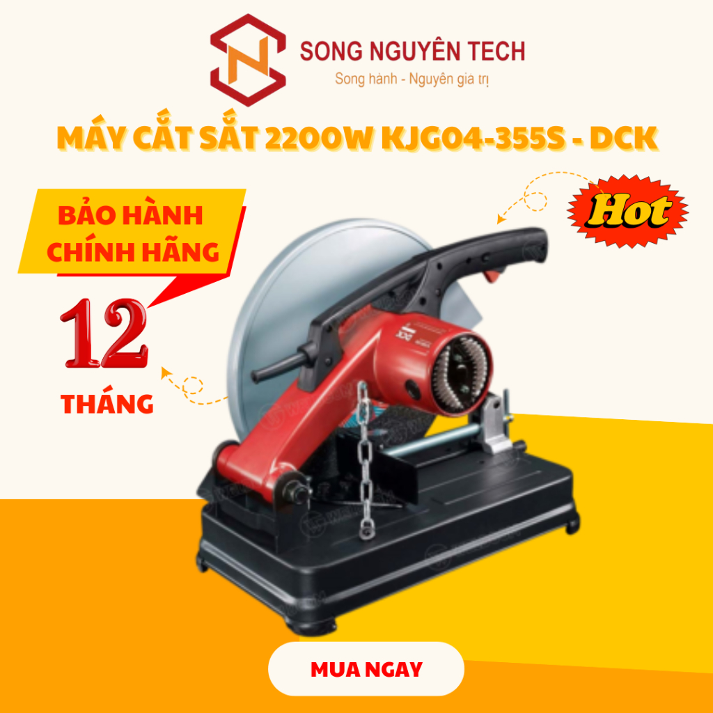 Máy cắt sắt 2200W KJG04-355S - DCK (dùng điện)