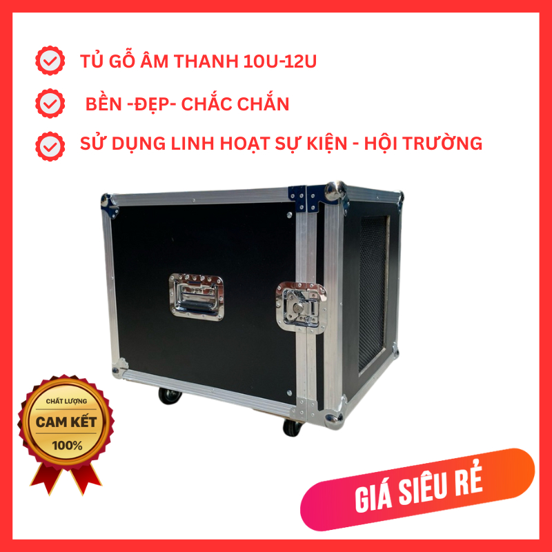 Tủ thiết bị âm thanh gỗ 10u 12u
