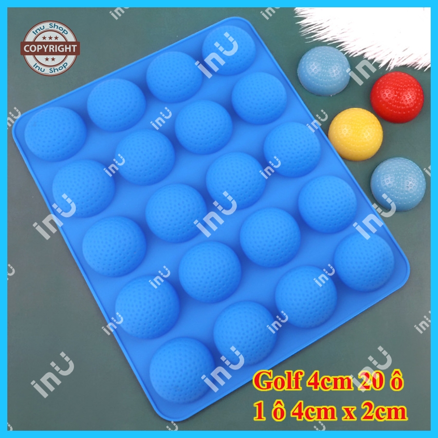 HCM - Khuôn silicon các mẫu banh thể thao: Banh Golf, Bóng đá, Bóng rổ, Tennis