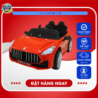  Xe Ô Tô Điện Trẻ Em 2188 808 - Kiểu Dáng Thời Trang Có Điều Khiển Từ Xa Chân Ga Đèn Còi Nhạc 