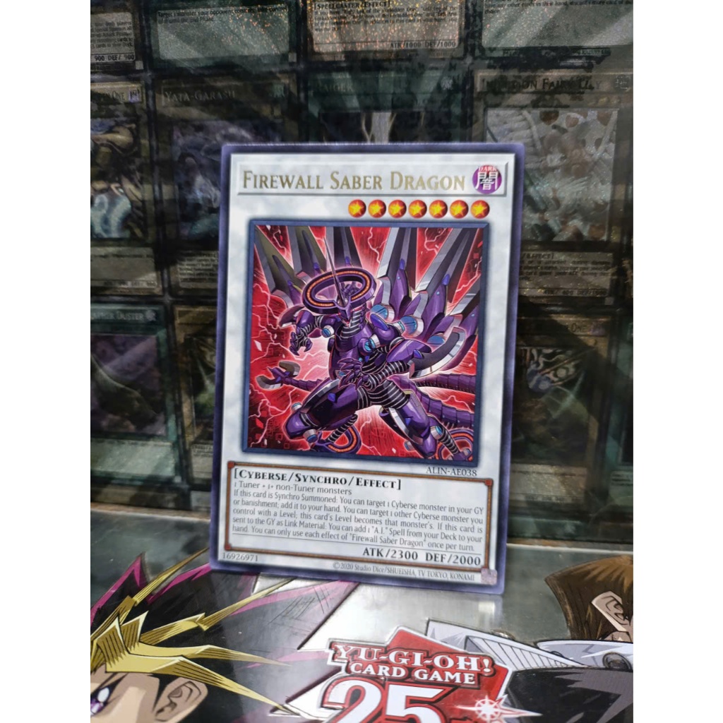 [ Đỗ Lạc 2 - Vui lòng xem mô tả ] Thẻ Bài Yugioh AE Firewall Saber Dragon - ALIN-AE038 - Rare