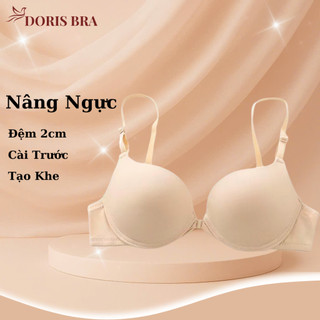   Full size32-38  Áo ngực cài trước AL1501 trơn có đệm Áo lót DORIS có gọng nâng ngực Cao cấp 