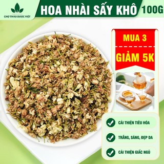  Hoa nhài sấy khô 100g trà lài bông nở to thơm tạo mùi hương cho các món chè - Chợ Thảo Dược Việt 
