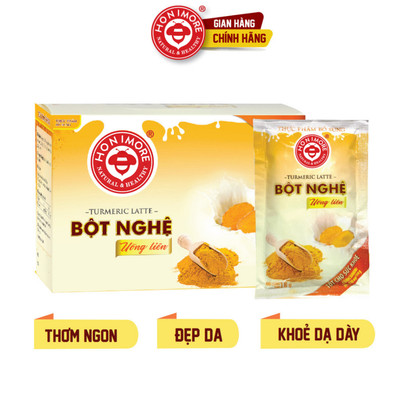 Bột nghệ uống liền Honimore Natural & Healthy 288g (hộp có 18 gói) - Thơm ngon, dễ uống