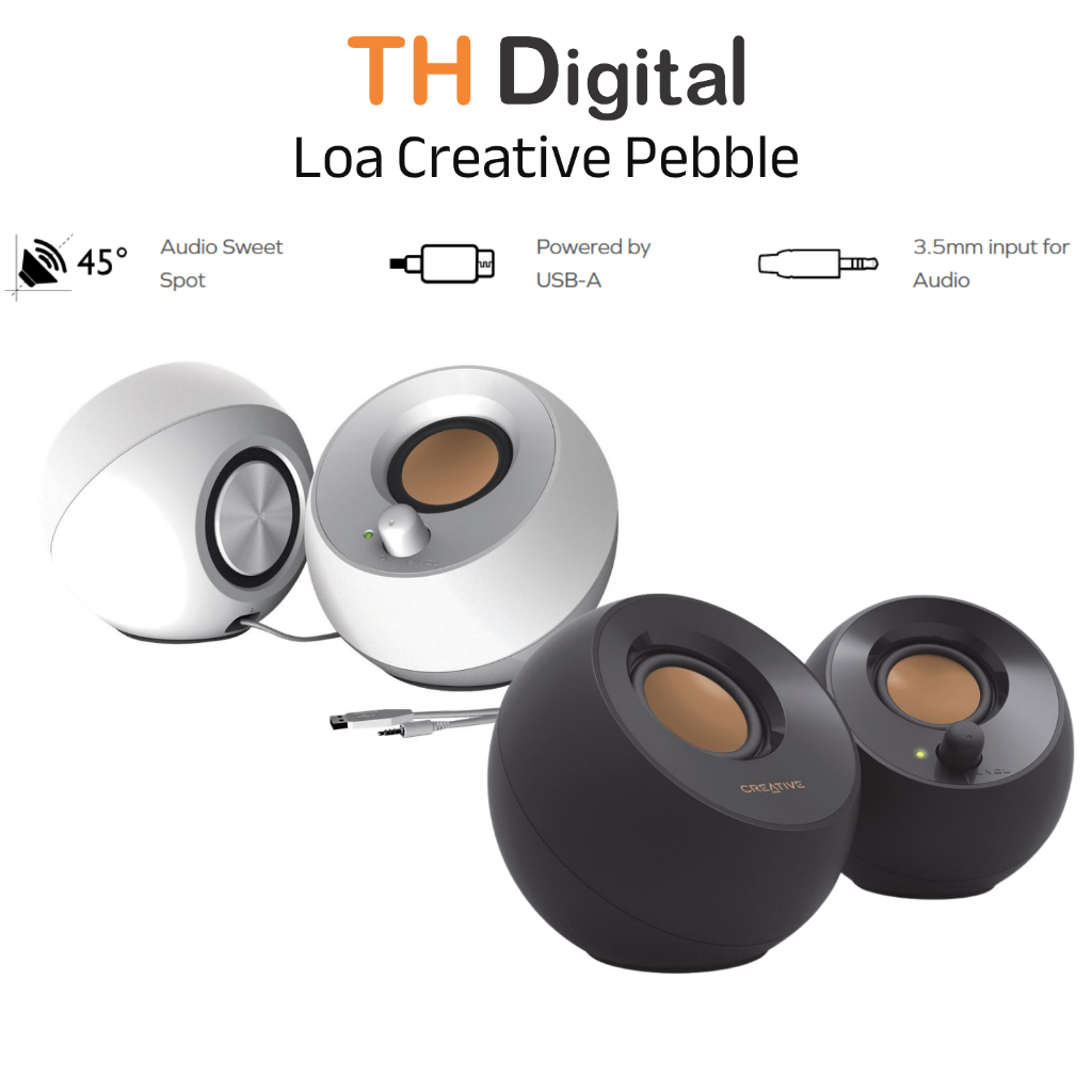 Loa Creative Pebble Hàng chính hãng