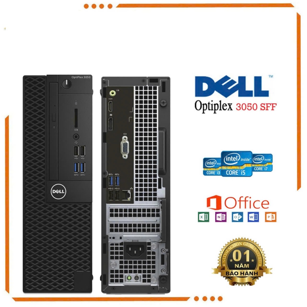 Máy Tính Bộ DELL Optilex 3050 SFF Core i7 i5 i3 , Ram 8G, SSD 256G ( Bảo hành 1 năm)