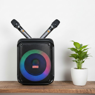  Loa Xách Tay ONTEKCO 8112 Đèn Led Bluetooth Karaoke Chuyên Nghiệp Bass 20 Công Suất Lớn Kèm 2 Micro 