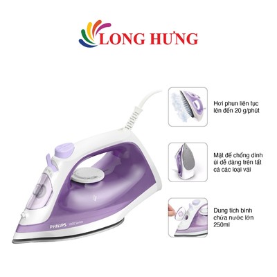 Bàn ủi hơi nước Philips DST1040/30 - Hàng chính hãng