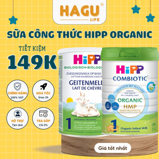  Sữa công thức HIPP Organic số 1,2,3 lon 350 400 800g Bò & Dê hỗ trợ phát triển toàn diện 