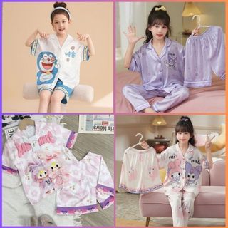 [08-45kg]Đồ Bộ Pijama đáng yêu cho bé 14-45kg, trẻ em, vải lụa Latin Siêu Xinh