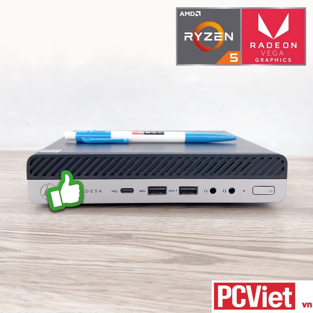 [Đúng hình] Mini PC HPmini Elitedesk 705 G4 mini pc - Ryzen 5 2400GE + AMD Vega 11 thế hệ thứ 2