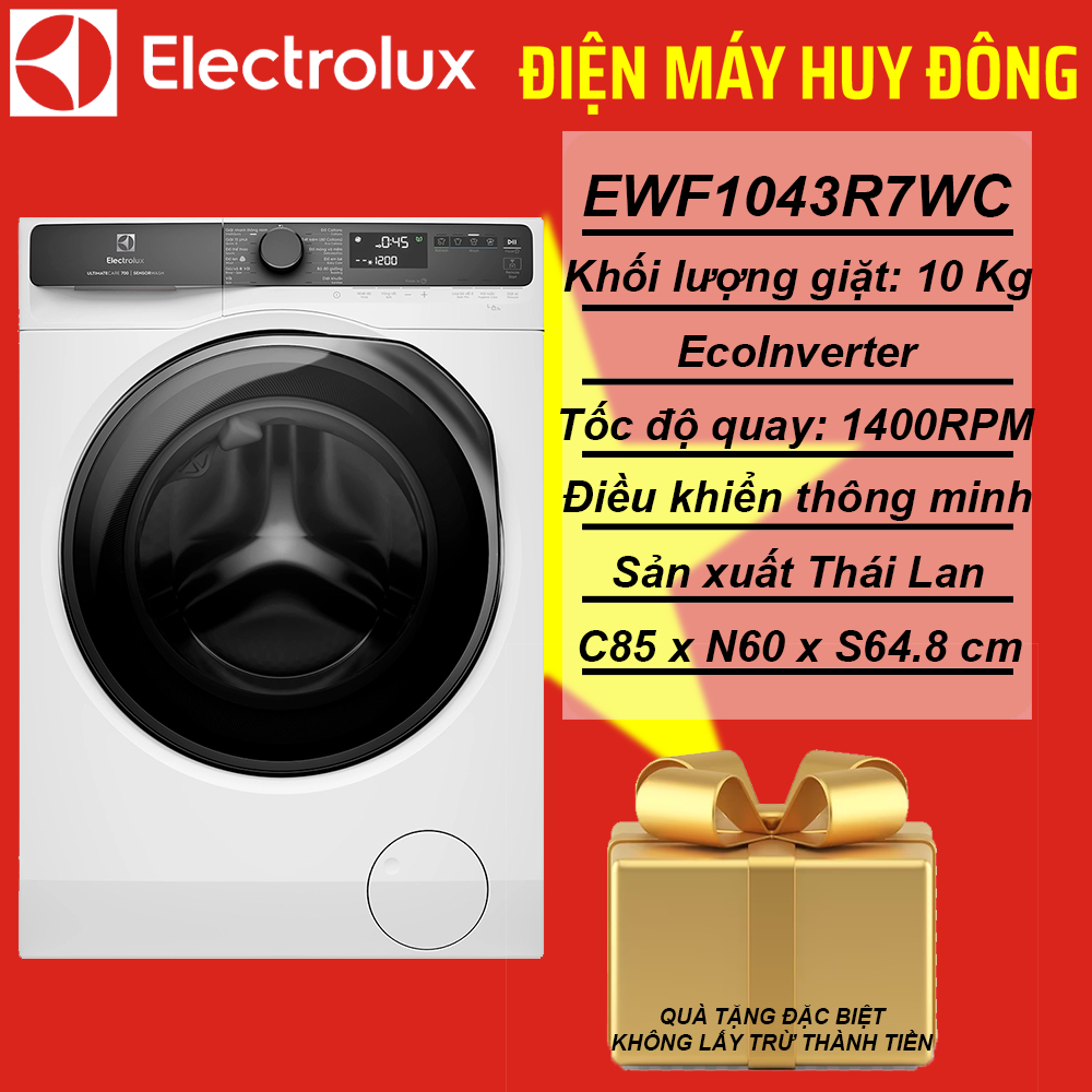 Máy giặt Electrolux UltimateCare 700 Inverter 10 kg EWF1043R7WC