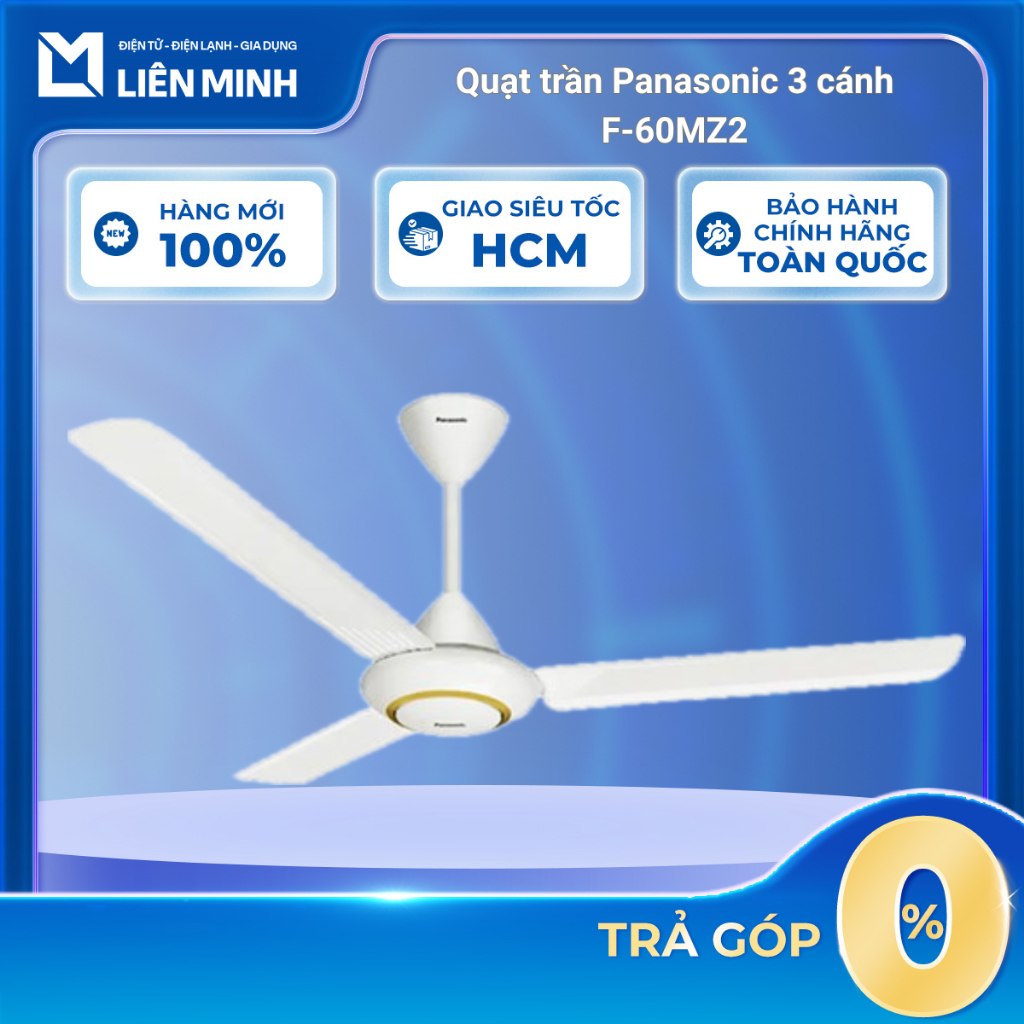 PN‑F‑60MZ2 – Quạt trần Panasonic 3 cánh Ø150 cm, 5 tốc độ gió, công suất 66 W – Bảo hành chính hãng