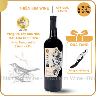[Chính Hãng] - Rượu Vang Đỏ Tây Ban Nha Masara Reserva Tempranillo - 750ml (14%)