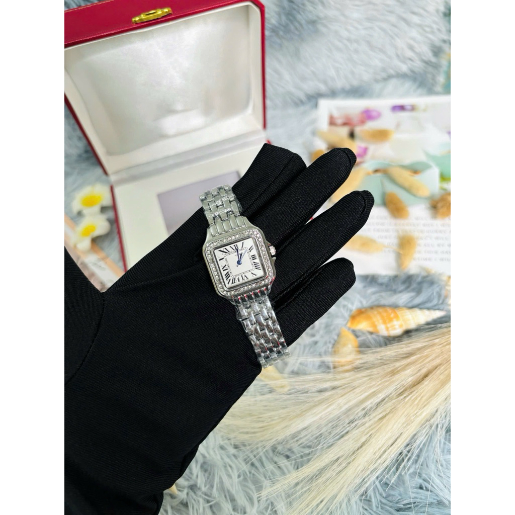 Đồng Hồ Unisex, Đồng Hồ Thời Trang Pin Phong Cách Vintage Cọc Số La Mã 28x32mm Chống Nước 3ATM