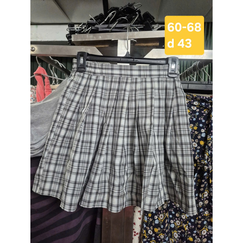chân váy xếp ly caro 60-68 cm MS111