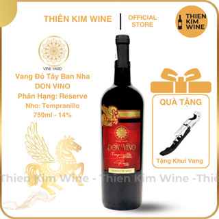 [Chính Hãng] - Rượu Vang Đỏ Tây Ban Nha Don Vino Reserva Tempranillo - 750ml (14%)