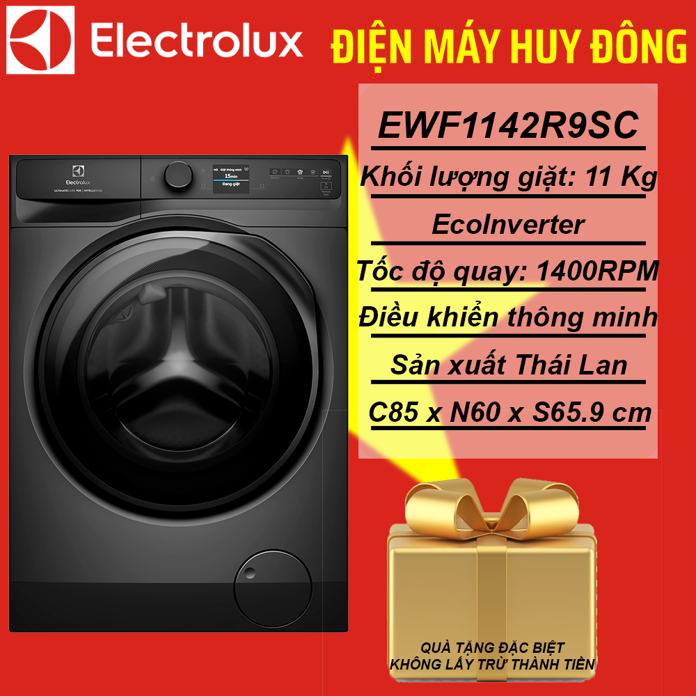 Máy giặt Electrolux UltimateCare 900 Inverter 11 kg EWF1142R9SC