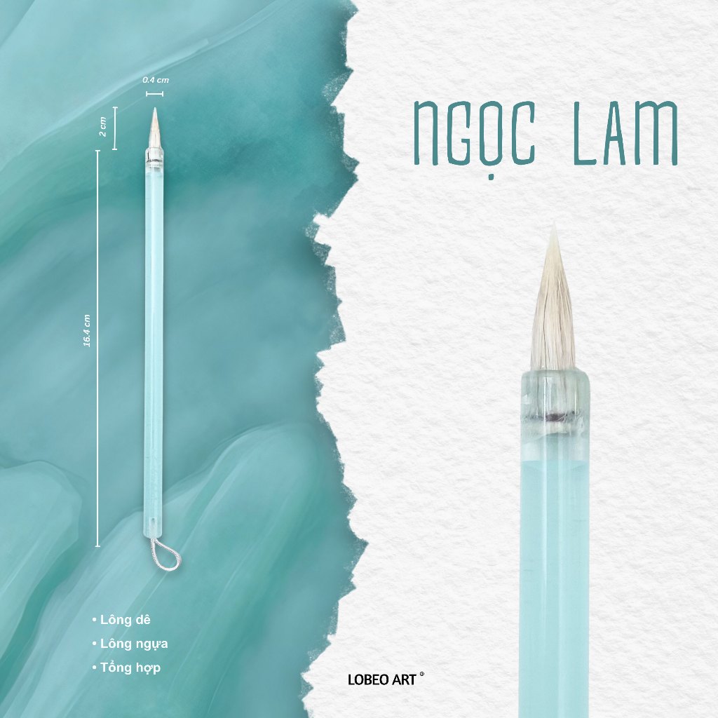 [LOBEO] Cọ vẽ thư pháp Lobeo - Ngọc Lam