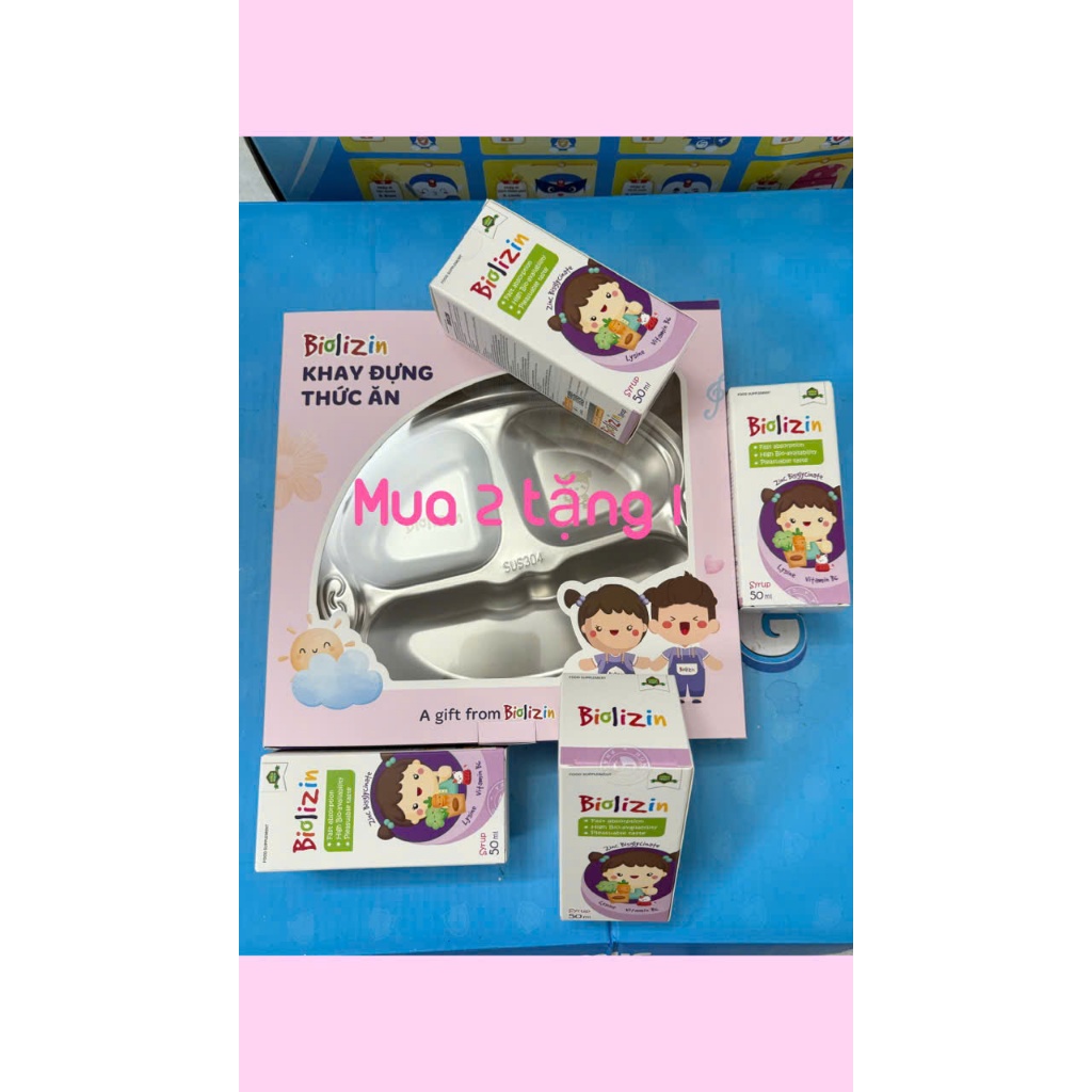 [Kèm quà] Kẽm Biolizin, sắt Ferrolip Baby, K2d3 và men 10 chủng BioAmicus