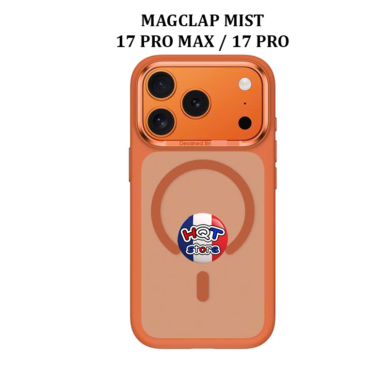Ốp lưng nhám Benk$ MagClap Mist 1.6mm cho IP 17 Pro Max / 17 Pro
