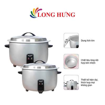 Nồi cơm điện nắp rời Sharp (6.5 lít KSH-H65V/7.8 lít KSH-H78V/9 lít KSH-H90V) - Hàng chính hãng